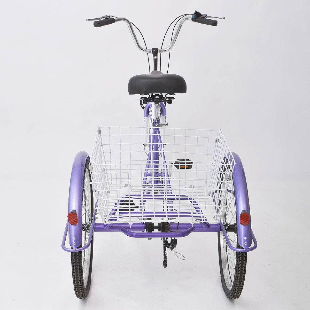 ZUKKA Adult Tricycle Trikes,7 Speed Three-Wheeled Bike,24/26 Inch Cruiser Bicycles with LarShopping Basket for Seniors, Women, Men