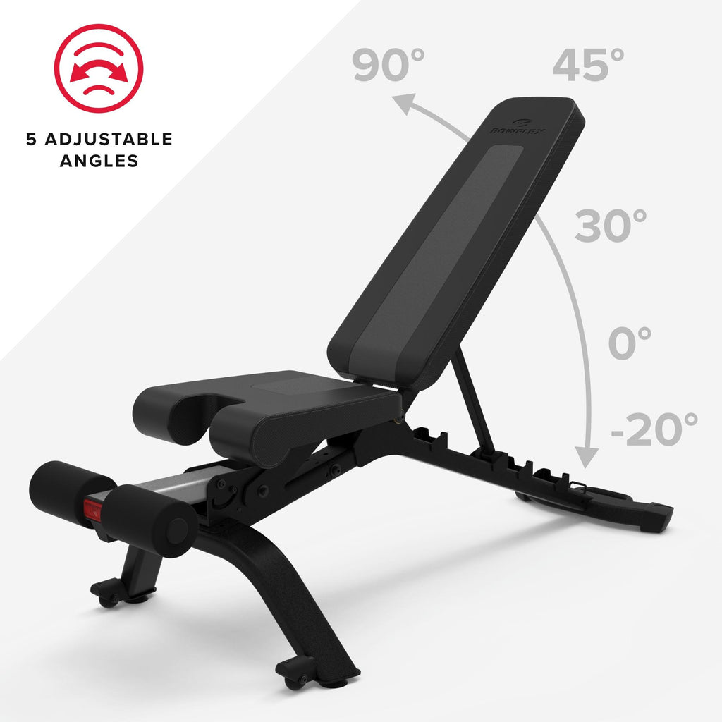 Bowflex SelectTech 4.1S Adjustable Incline and Decline Exercise Workout Weight Lifting Bench