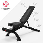 Bowflex SelectTech 4.1S Adjustable Incline and Decline Exercise Workout Weight Lifting Bench