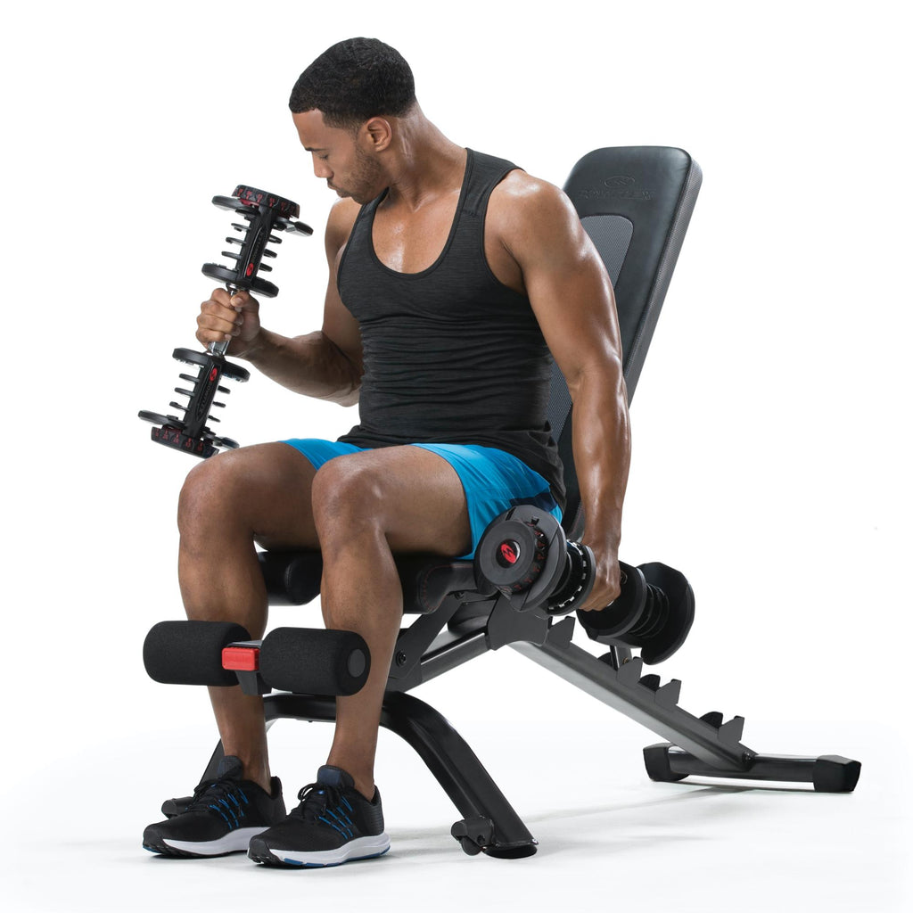 Bowflex SelectTech 4.1S Adjustable Incline and Decline Exercise Workout Weight Lifting Bench