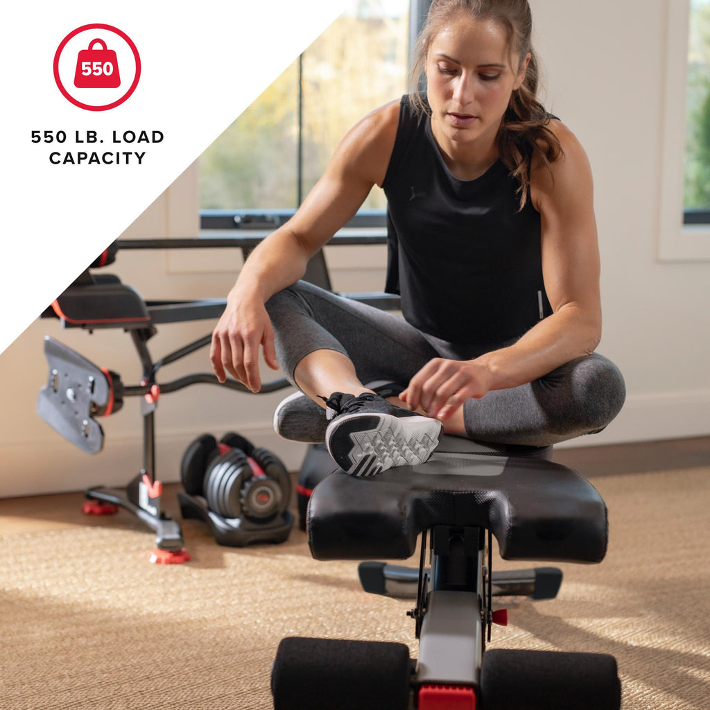 Bowflex SelectTech 4.1S Adjustable Incline and Decline Exercise Workout Weight Lifting Bench
