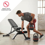 Bowflex SelectTech 4.1S Adjustable Incline and Decline Exercise Workout Weight Lifting Bench