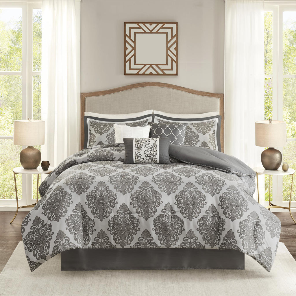 Home Essence Rayner 7 Piece Jacquard Comforter Set