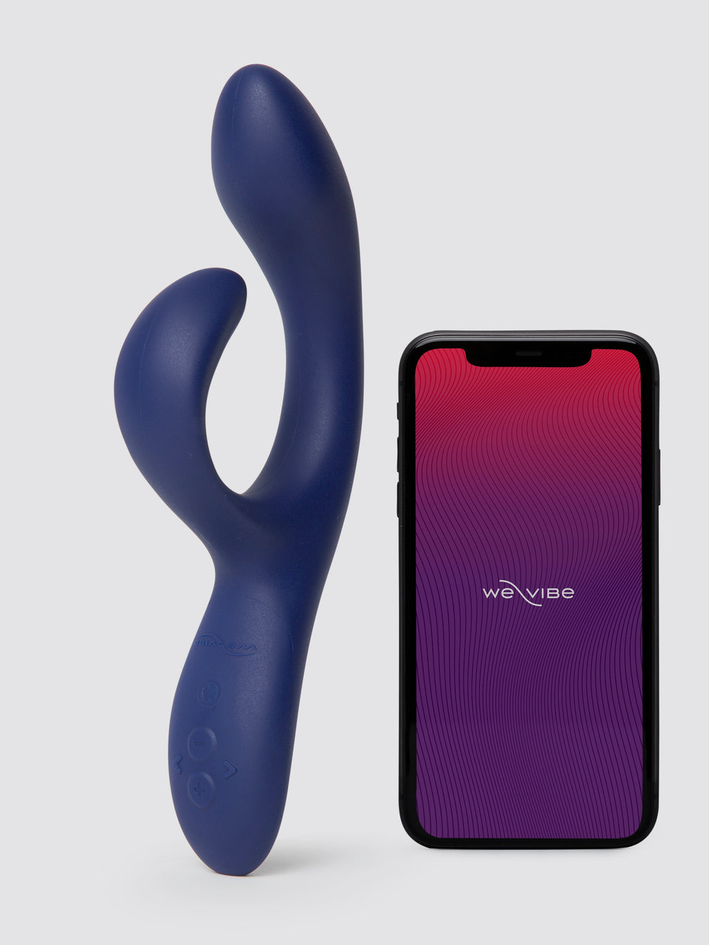 We-Vibe Nova 2 Midnight Blue App Controlled Rechargeable Rabbit Vibrator, Blue | Blue