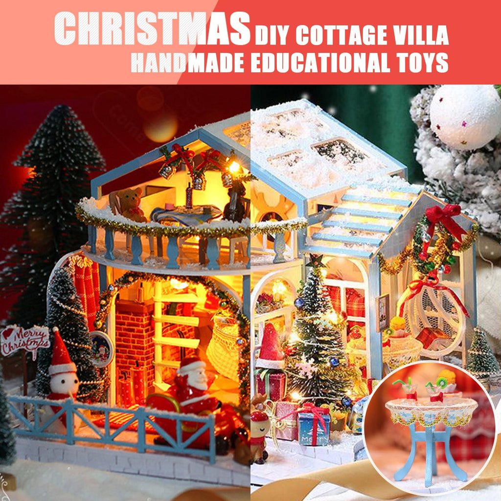 Cyber Monday 2023 LIDYCE Toys, Children Assembling Toy, Christmas Wooden DIY Glowing Christmas House Puzzle Ornaments Handmade Toys