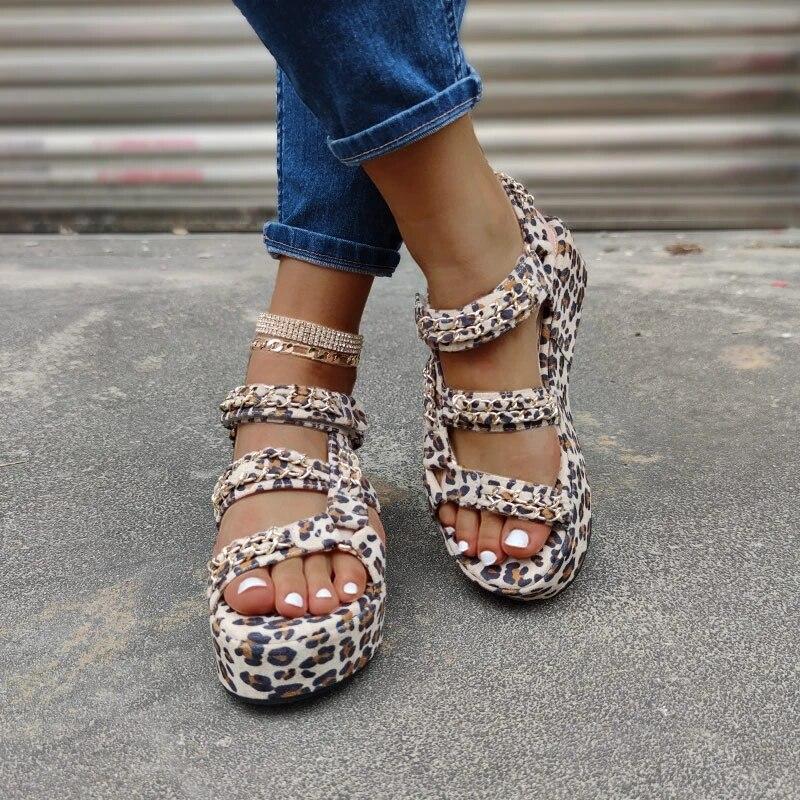 New Women Summer ng Fashion Solid Buckle Sandals