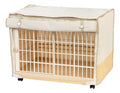 IRIS Covered Plastic Animal Cage, White