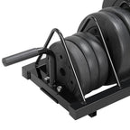 SmileMart Standard Weight Rack Plate Horizontal Olympic Bumper Plate Rack
