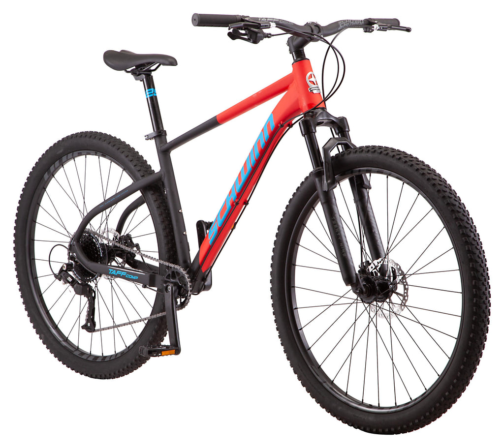 Schwinn Taff Comp mountain bike, 8 speeds, 29-inch wheels, black, mens, womens, large