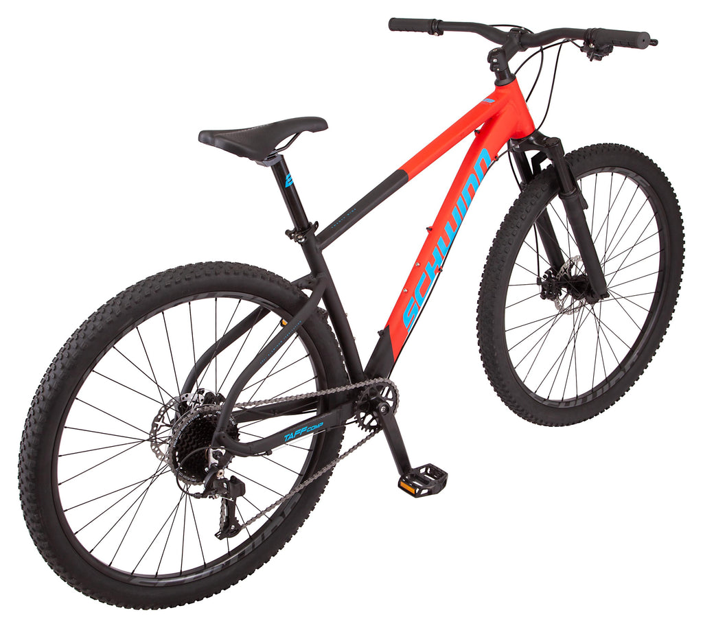 Schwinn Taff Comp mountain bike, 8 speeds, 29-inch wheels, black, mens, womens, large