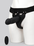 Doc Johnson Silicone Hollow Remote Control Strap-On Set 9 Inch, Black