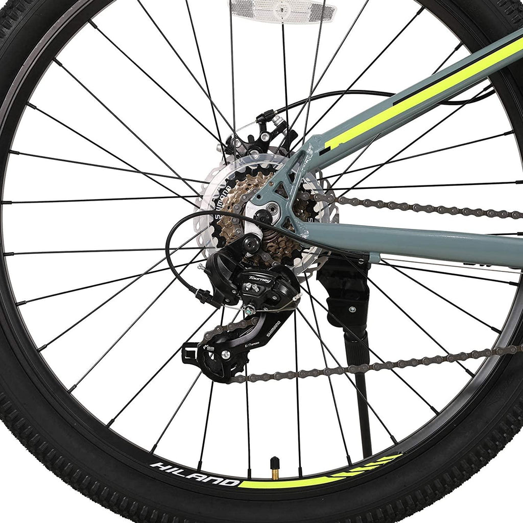 Hiland 26 Inch Mountain Bike Aluminum Frame 21 Speed MTB Bicycle with Suspension Fork