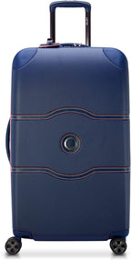 Chatelet Hardside 2.0 Luggage with Spinner Wheels, Navy, Checked-26 Inch Trunk, No Brake