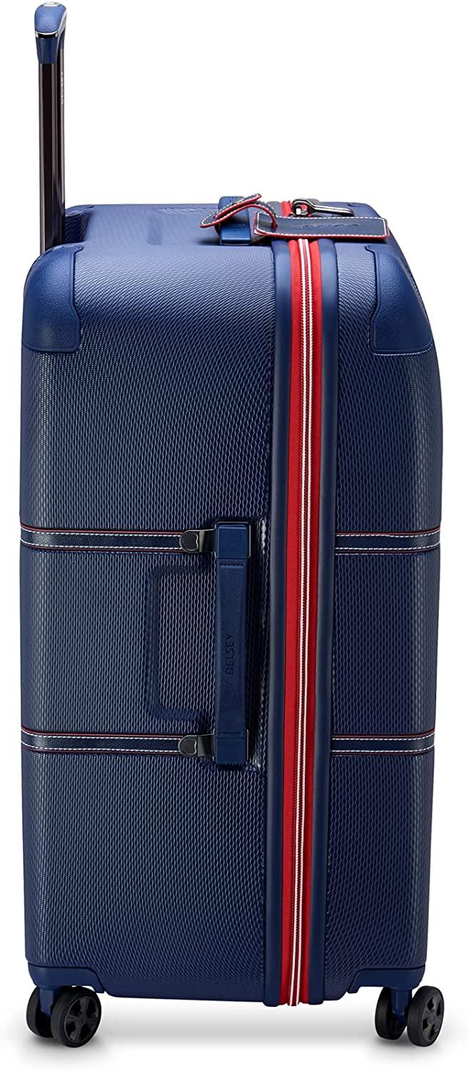 Chatelet Hardside 2.0 Luggage with Spinner Wheels, Navy, Checked-26 Inch Trunk, No Brake