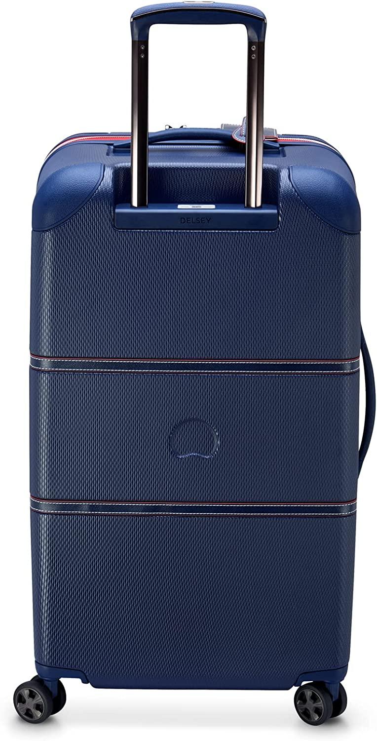 Chatelet Hardside 2.0 Luggage with Spinner Wheels, Navy, Checked-26 Inch Trunk, No Brake