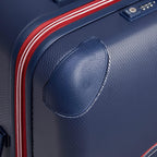 Chatelet Hardside 2.0 Luggage with Spinner Wheels, Navy, Checked-26 Inch Trunk, No Brake