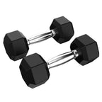 50LBS/PC Hexagonal Cast Iron Dumbbells