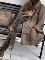 Loose Solid Color Knit Cardigan