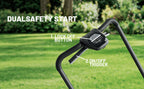 20V 14" Electric Lawn Mower, Brushless Cordless Lawn Mower with 2-in-1 Mulching &amp; Bagging, 5.0Ah Battery Lightweight Push Mower with 5-Position Height Adjustment for Small Yards