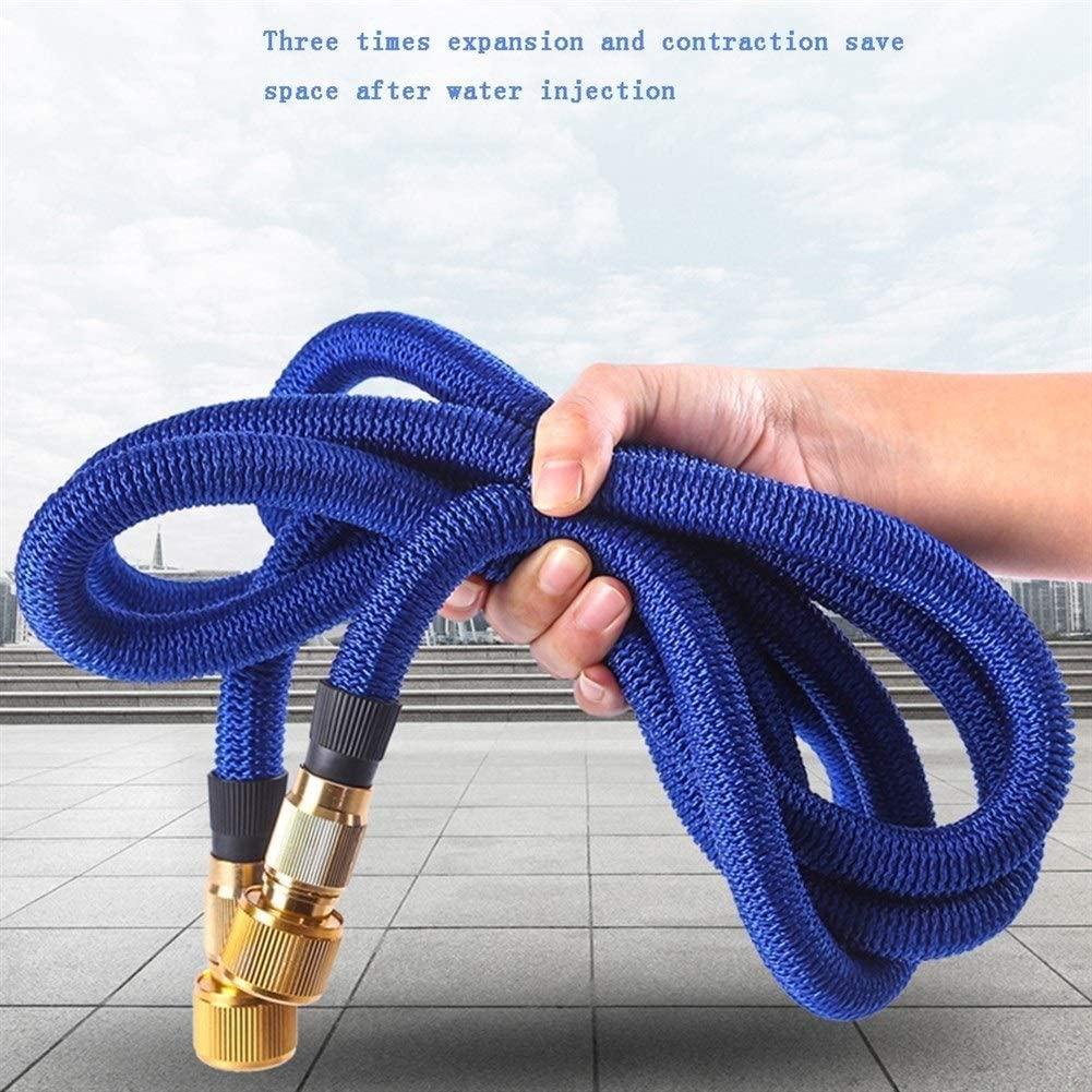 ZLSP Garden Hose Spray Gun Heavy Duty Metal Water Sprinkler High Pressure Water Hose Pipe Gun for Car Pet Washing Watering Lawn and Sidewalk Cleaning(Black) Garden Hose (Size : 7.5m)