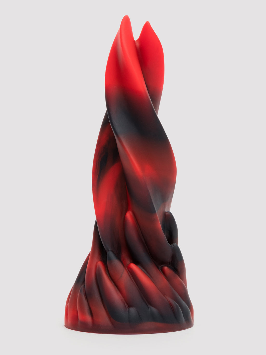 Fantasy Fire Dragon Twisted Dildo, Red