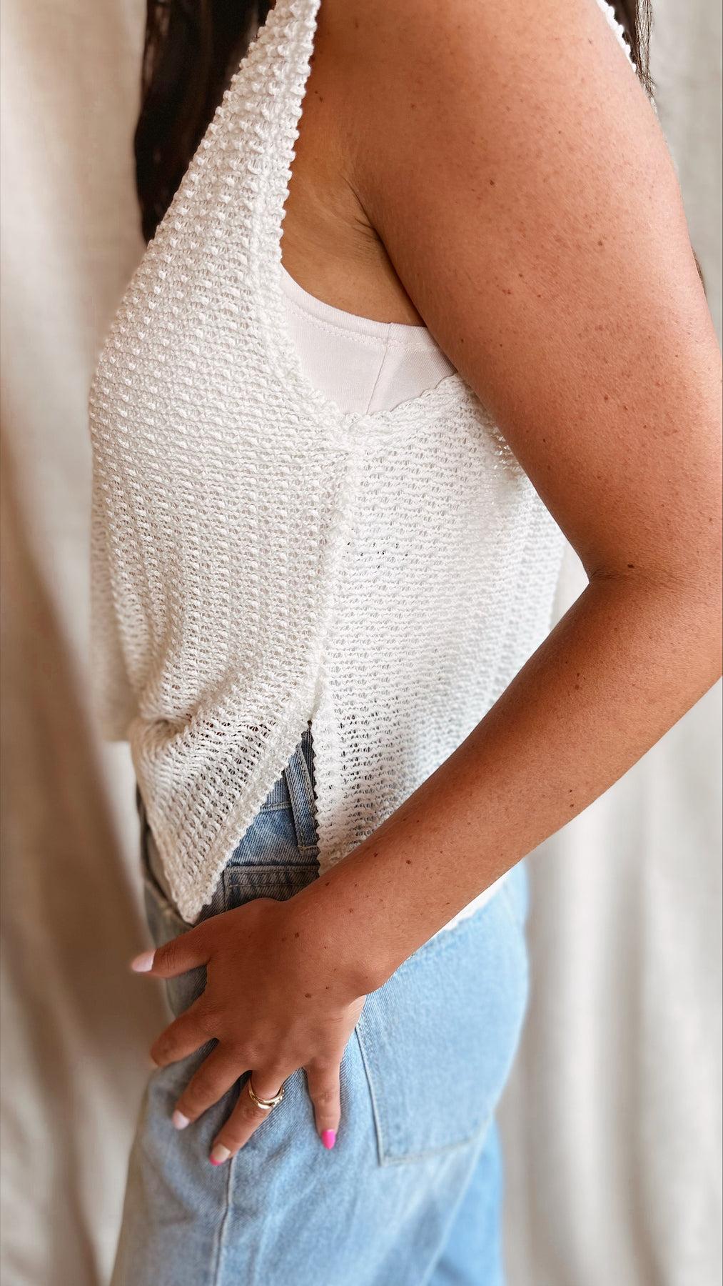 The Best Vibes Sweater Tank Top