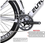 Eurobike Road Bike HYXC7000 Aluminum 54cm Frame 14 Speed Road Bicycle