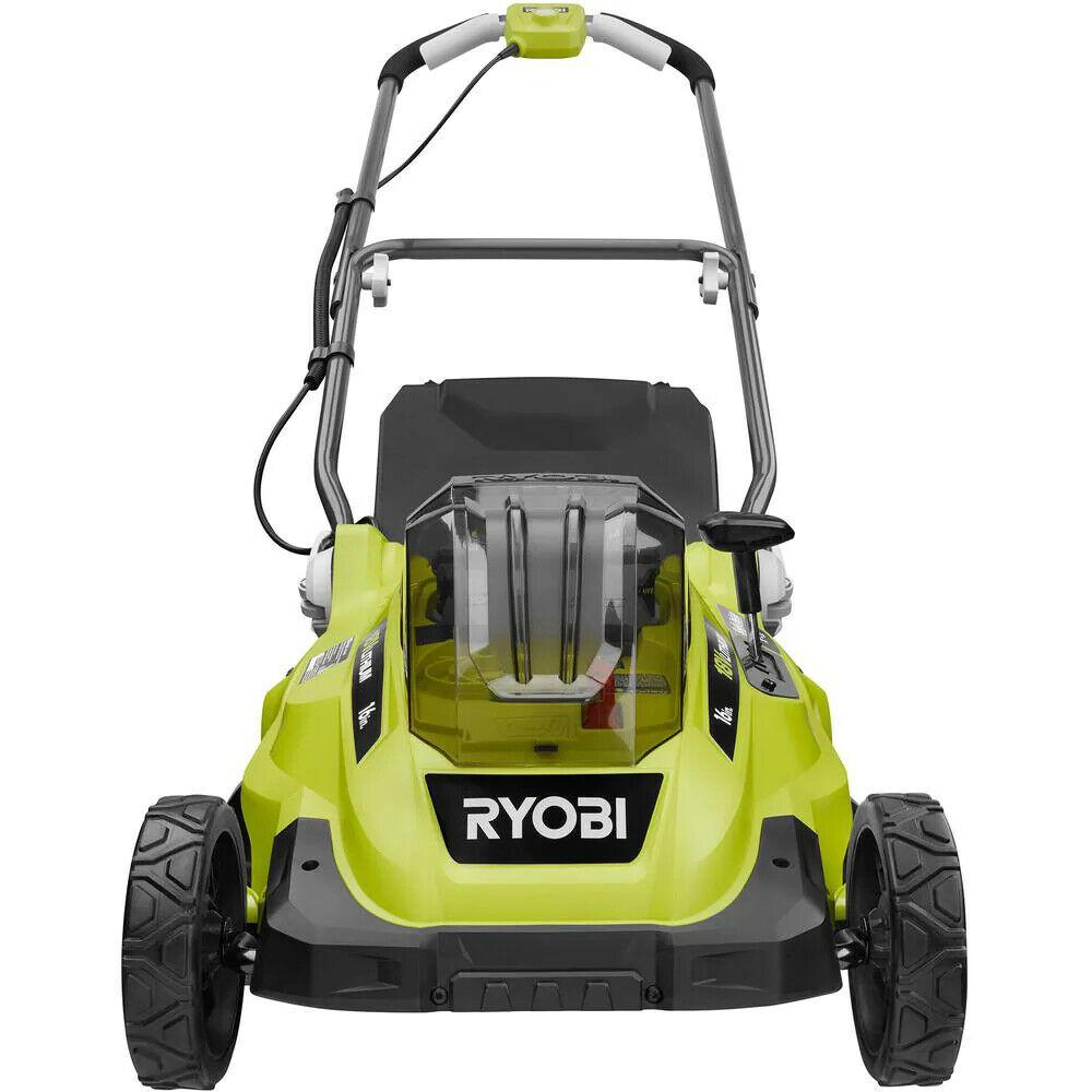 ONE+ 18V 16 in. Cordless Battery Walk Behind Push Lawn Mower - (2) 4.0 Ah Batter