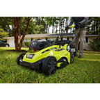 ONE+ 18V 16 in. Cordless Battery Walk Behind Push Lawn Mower - (2) 4.0 Ah Batter