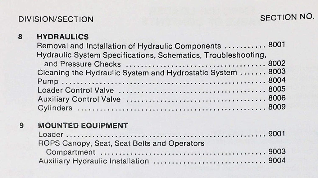 case 1845c uni-loader skid steer service parts operators manual