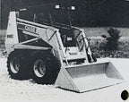case 1845c uni-loader skid steer service parts operators manual