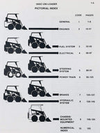 case 1845c uni-loader skid steer service parts operators manual