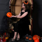 Bestope 2pcs/set Halloween Pumpkin Lantern Led Ghost Lights Halloween Lantern Light for Home Party Decoration