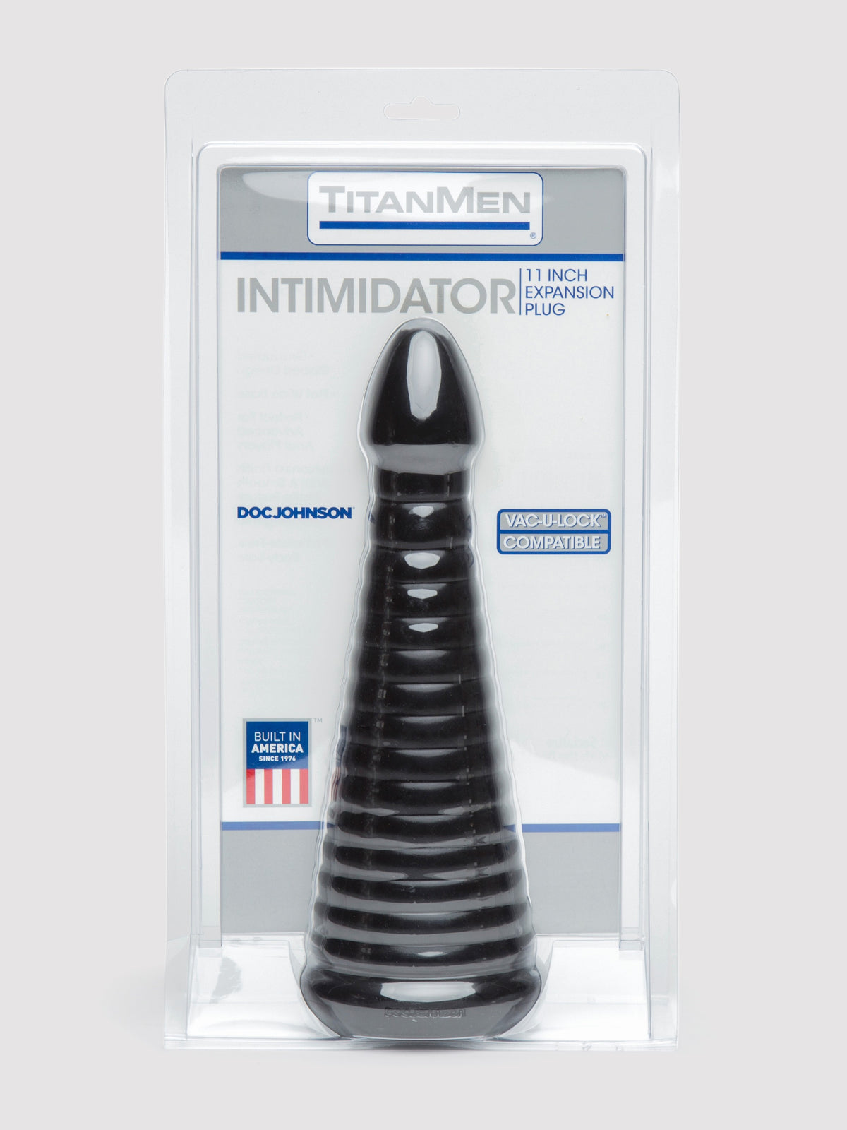 Doc Johnson TitanMen Intimidator Anal Plug 10 Inch, Black