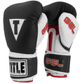 Title Boxing Gel Intense Training Boxing Gloves - 14 oz. - Black/White/Red