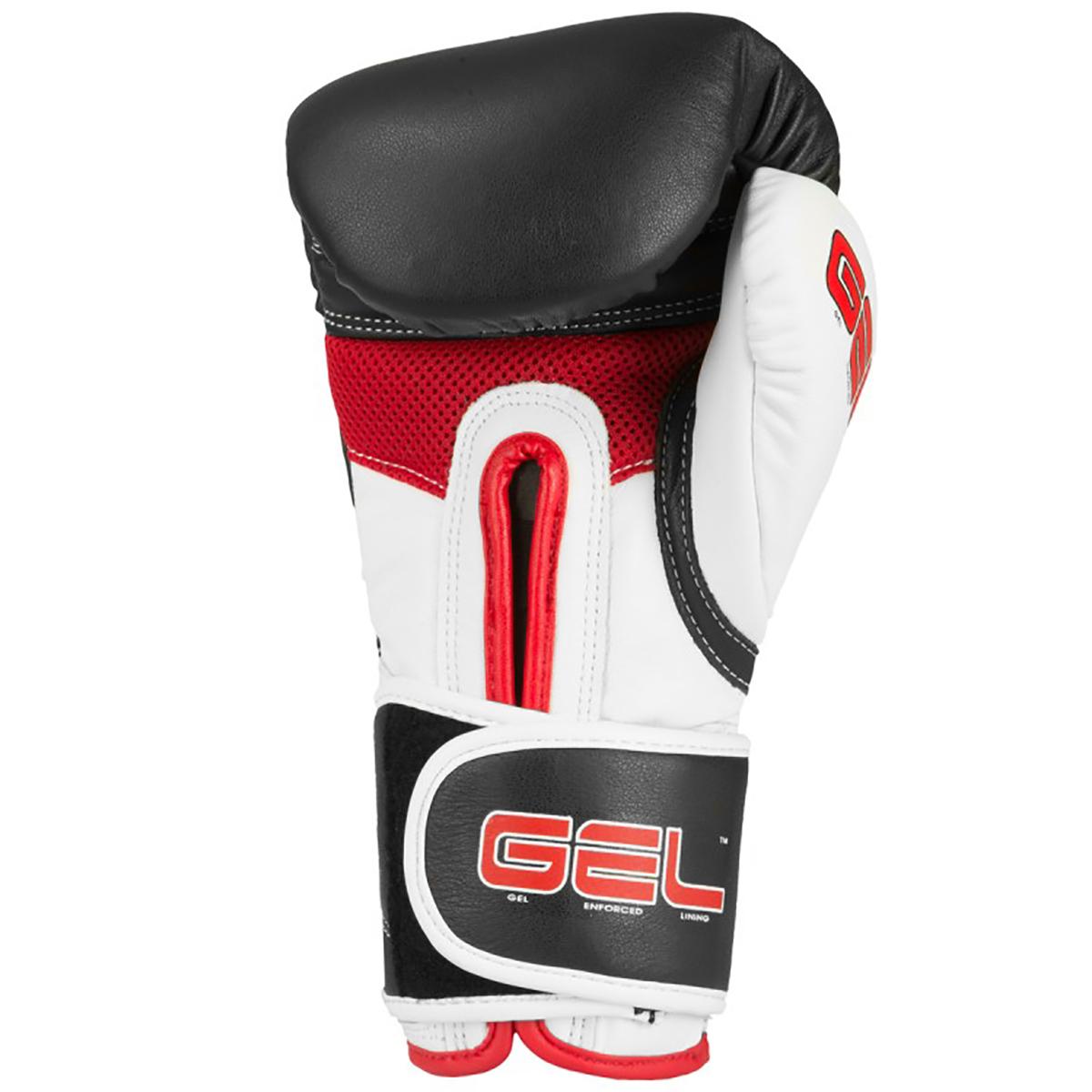 Title Boxing Gel Intense Training Boxing Gloves - 14 oz. - Black/White/Red