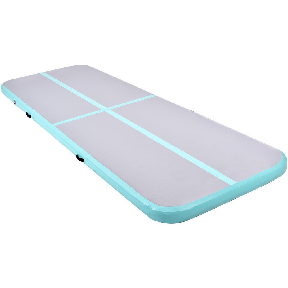 Green Inflatable gymnastics somersault air cushion yoga mat Training cushion 1x3x0.2m