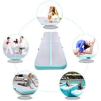 Green Inflatable gymnastics somersault air cushion yoga mat Training cushion 1x3x0.2m