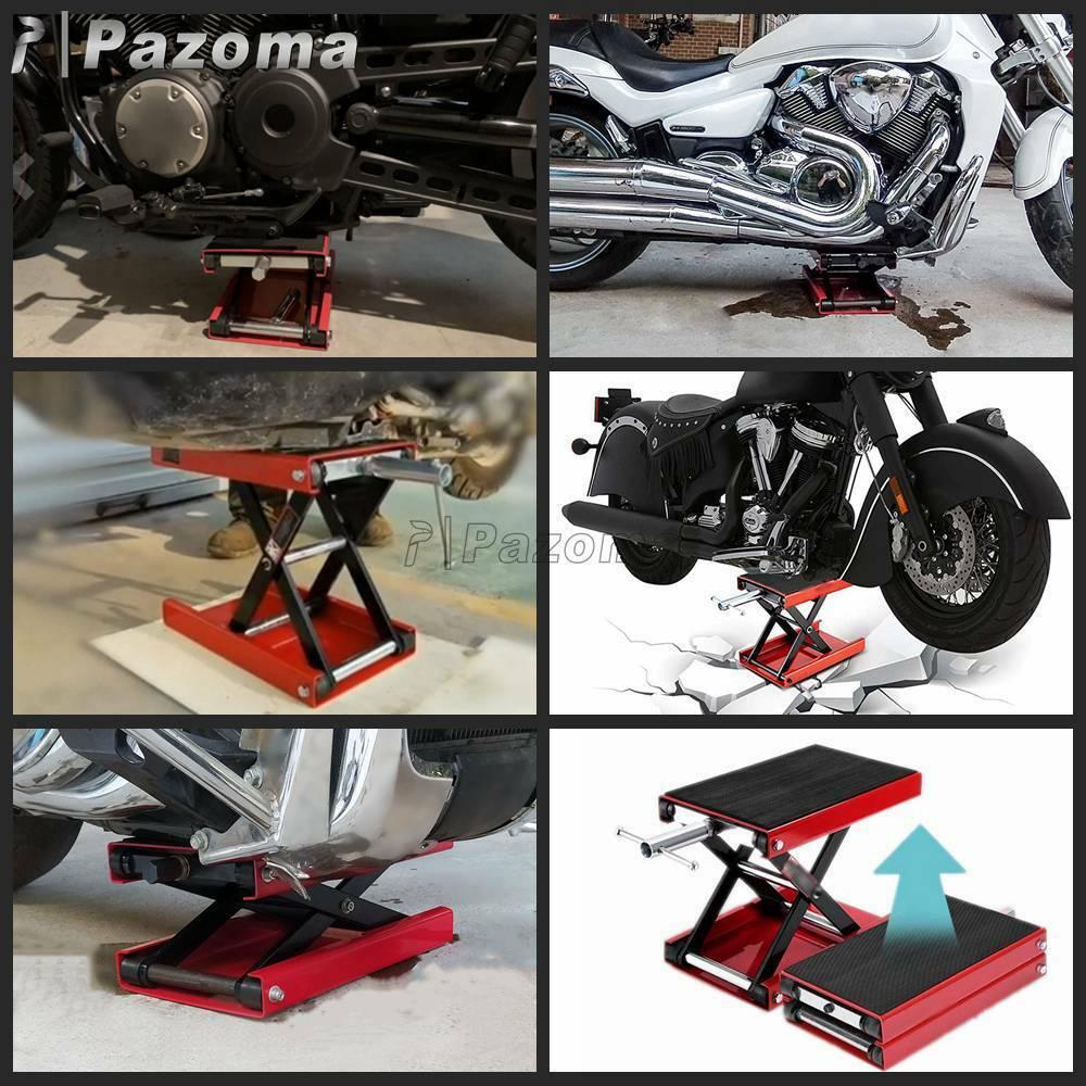 1100LBS Motorcycle MX Supermoto ATV Scissor Jack Center Lift Crank Repair Stand