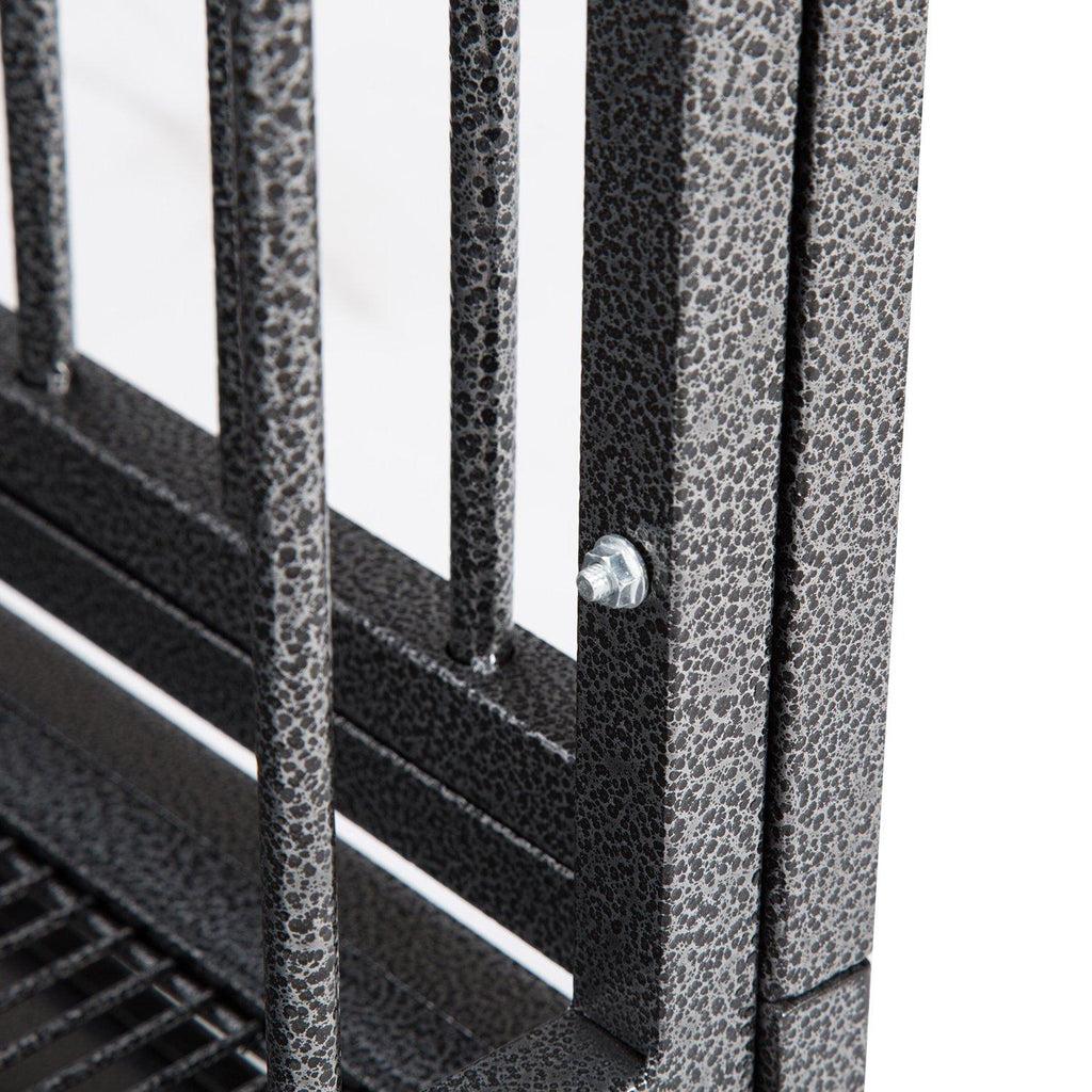 Sliverylake Dog CaCrate Kennel - Heavy Duty Double Door Pet Caw/Metal Tray Wheels Exercise Playpen