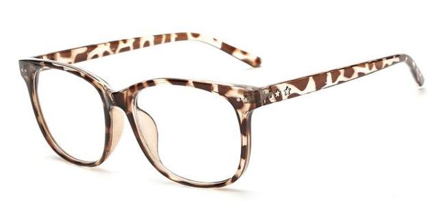 Sunglasses - Classic Retro Clear Lens Optical Squre Frame Glasses