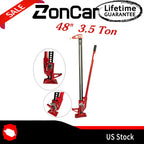 48" 3.5 Ton Farm Jack Lifting Tractor Truck SUV Pulling Post & Poles Bumper Jack