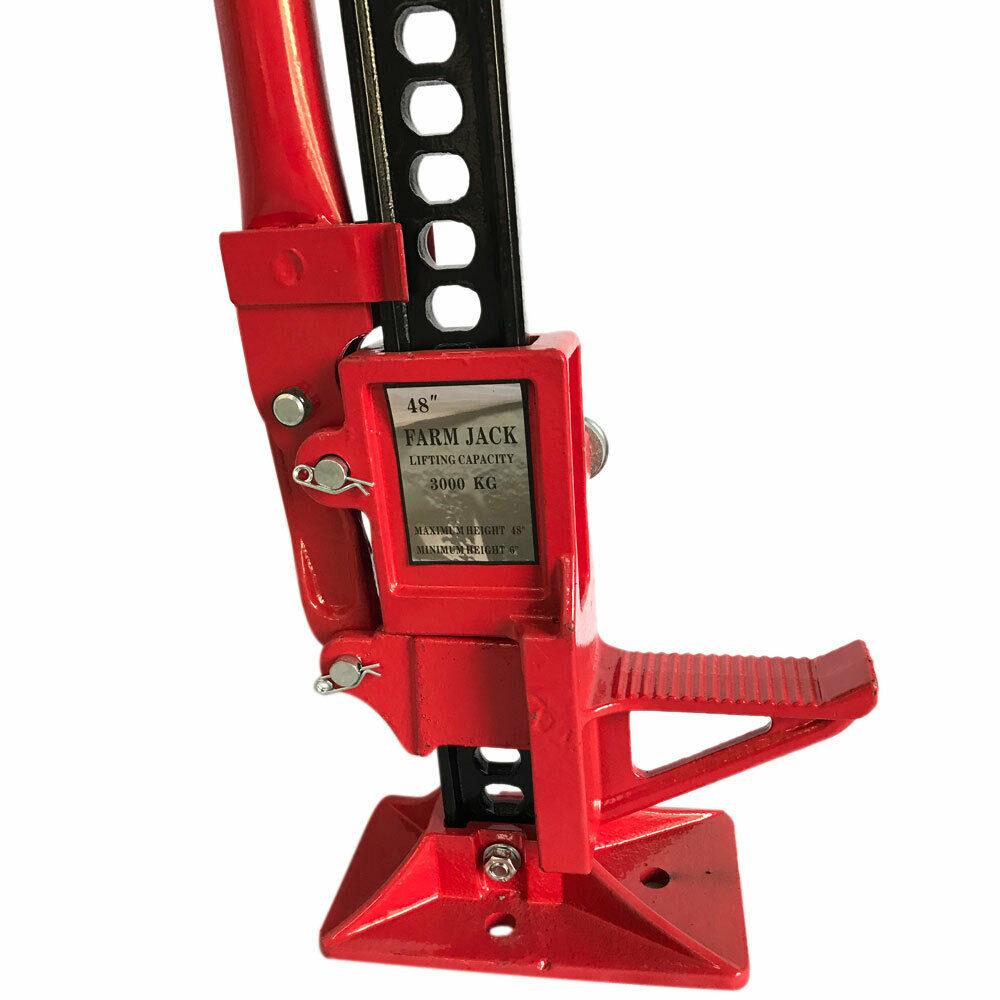 48" 3.5 Ton Farm Jack Lifting Tractor Truck SUV Pulling Post & Poles Bumper Jack