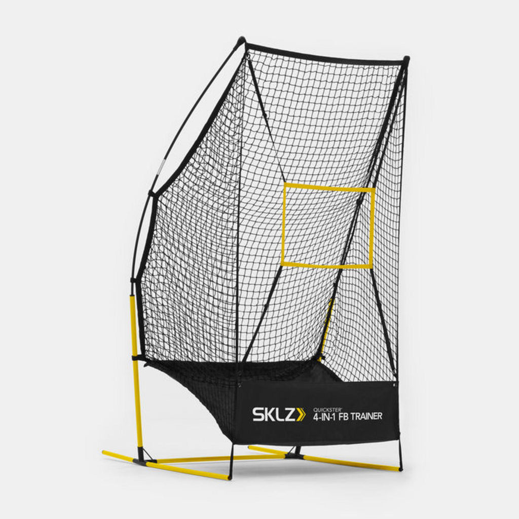SKLZ ster 4-in-1 Football Trainer Lightweight Multi-Skill Training Net for Punting, Passing, Kicand Snapping