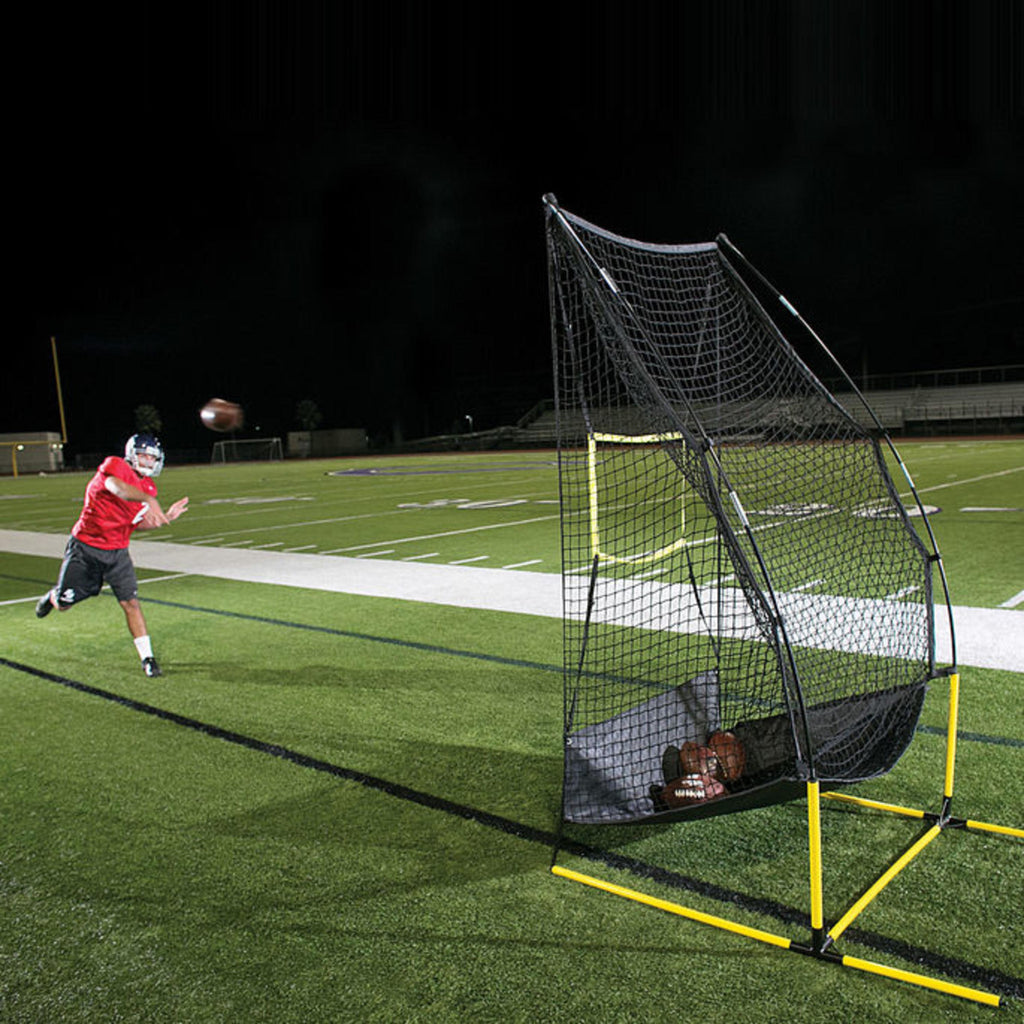 SKLZ ster 4-in-1 Football Trainer Lightweight Multi-Skill Training Net for Punting, Passing, Kicand Snapping