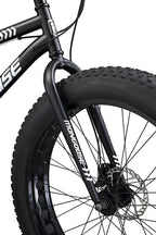 Mongoose Malus Adult Fat Tire Mountain Bike, 26-Inch Wheels, 7-Speed, Twist Shifters, Steel Frame, Mechanical Disc Brakes, Multiple Colors