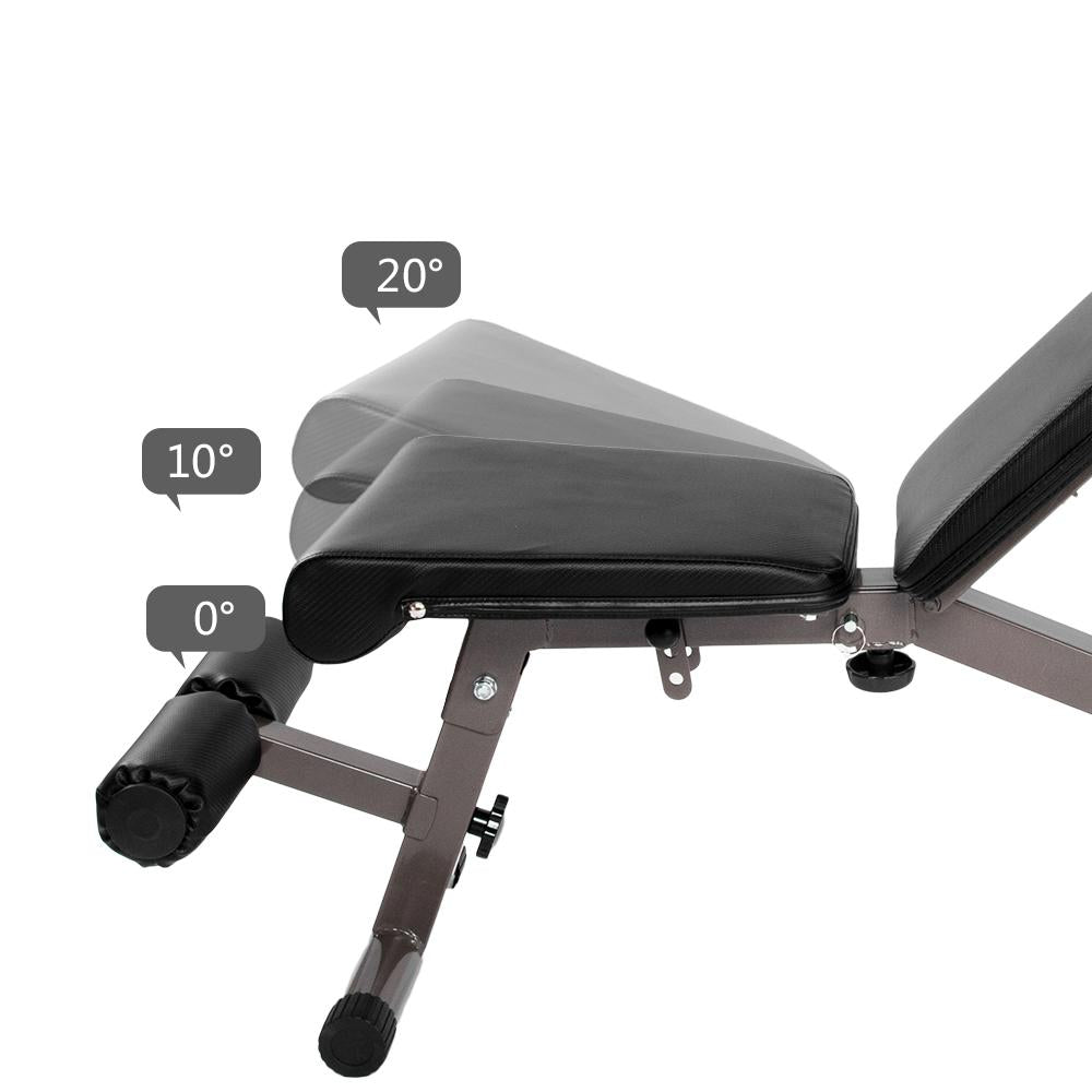 Bonnlo Adjustable Weight Bench, Incline Decline Sit up Bench, 660 lb Maximum Weight