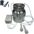 huidazhou cow milking machine pump milker machine, 7l auto-stop device for cow livestock household farm, stainless steel food grade bucket milking device