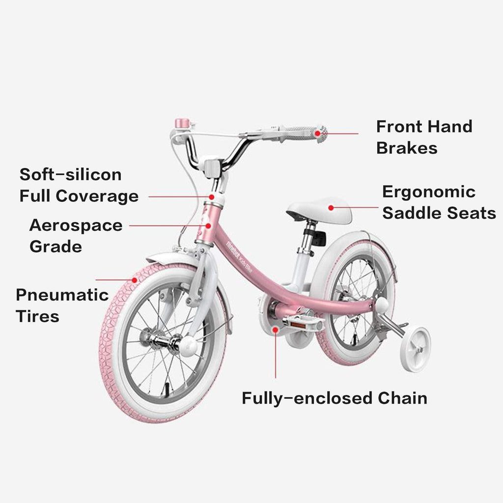 Segway-Ninebot Kids Bicycle 14 In. in Pink with Training Wheels