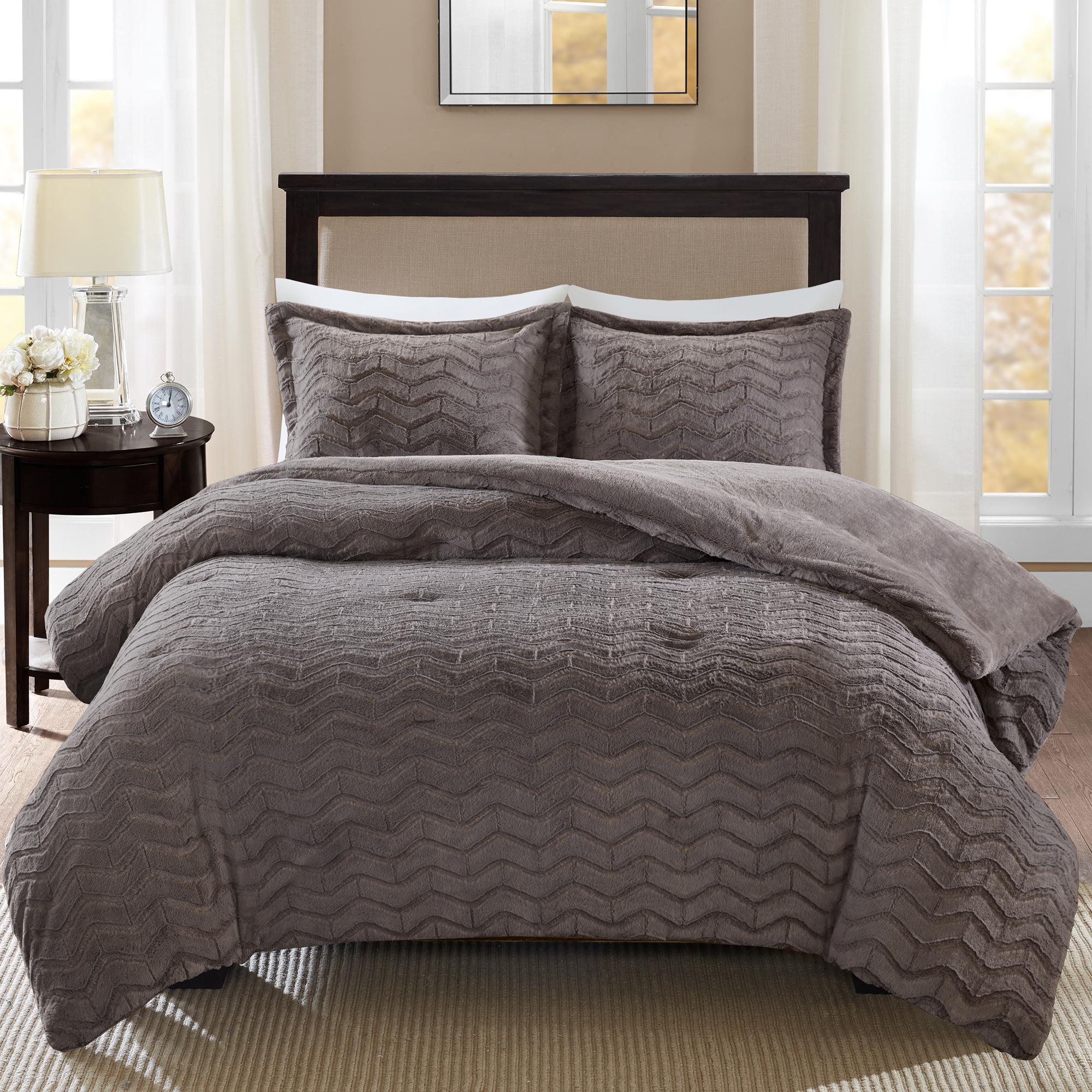 Madison Park Sloan Plush Down Alternative Comforter Mini Set Full/Queen